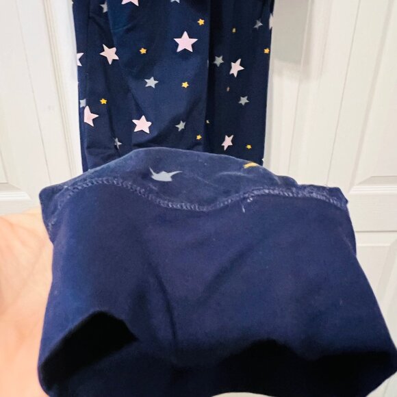 Simply Vera Verawang Sz. Small-Pajama Long Sleeve Set-1/4 Button up -Navy/Pink - Picture 6 of 15